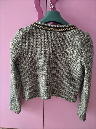 Giacca donna foderata tweed catena