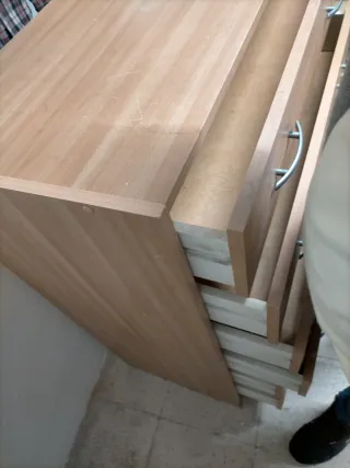 Cómoda 6 cajones madera