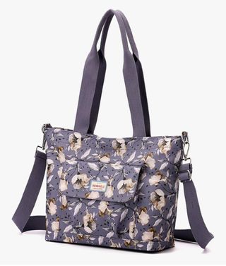 Bolso de compras con estampado floral