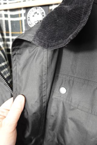 Chaqueta Panama Jack Negra Forro Tartán
