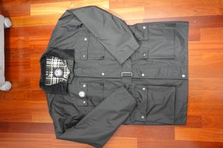 Chaqueta Panama Jack Negra Forro Tartán
