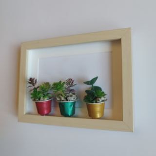 Cuadro Suculentas Artesanal 15x20 IKEA