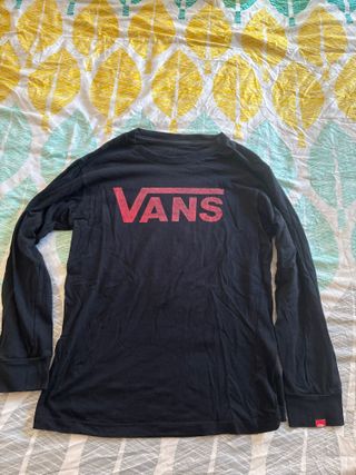 Camiseta Vans manga larga negra