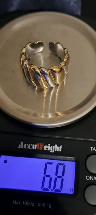 Anello Agatha Argento 925 Misura 16 Oro/Argento