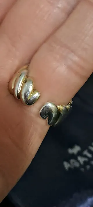 Anello Agatha Argento 925 Misura 16 Oro/Argento