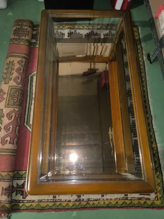 Mesa de centro madera y cristal