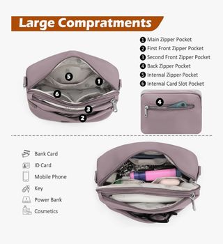 Bolso bandolera lila