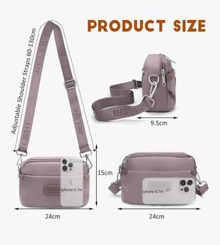 Bolso bandolera lila