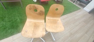 Sillas de escritorio con ruedas (2 unidades)