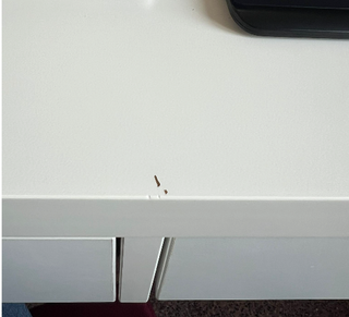 Escritorio IKEA blanco con cajones