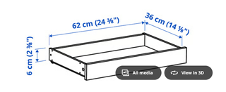 Escritorio IKEA blanco con cajones