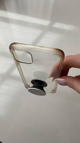 Custodia iPhone 11 Pro Max Trasparente con PopSocket
