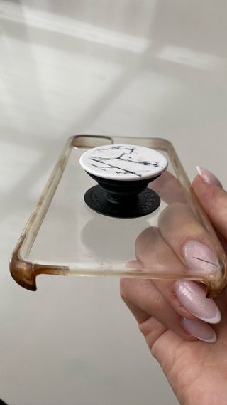 Custodia iPhone 11 Pro Max Trasparente con PopSocket