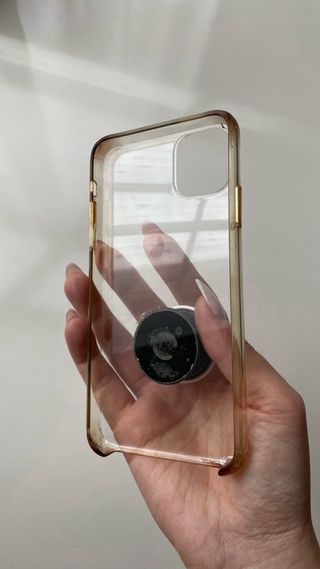 Custodia iPhone 11 Pro Max Trasparente con PopSocket