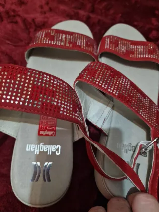 Sandalias Callaghan Talla 39 Rojas