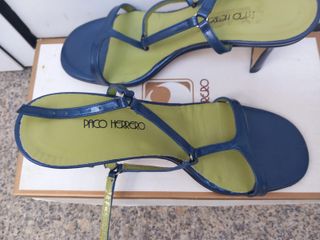 Paco Herrero Sandalias Tacón Azul y Verde