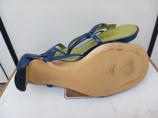 Paco Herrero Sandalias Tacón Azul y Verde