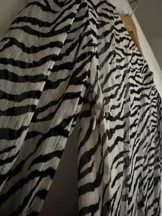 Vestido Maje estampado zebra XS 34 ajustado