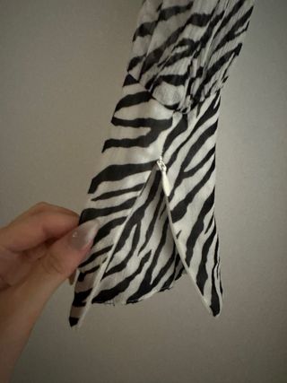 Vestido Maje estampado zebra XS 34 ajustado