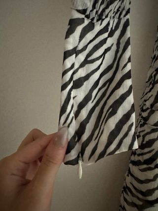 Vestido Maje estampado zebra XS 34 ajustado