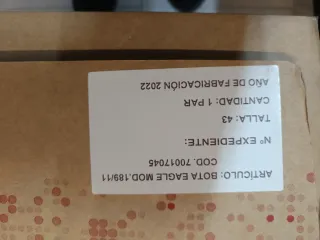 Botas Iturri Eagle 189-11 Negras Talla 43