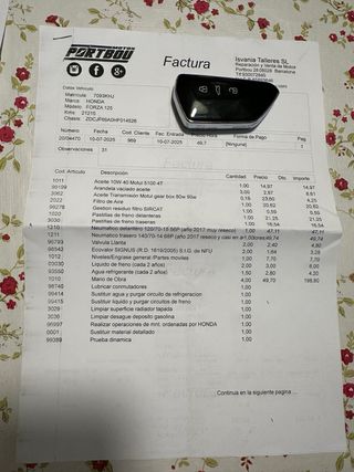 Honda Forza 125cc Maxi Scooter Negra/Marrón