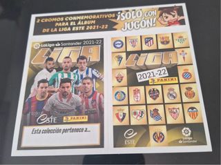 2 Cromos conmemorativos LIGA ESTE 21-22