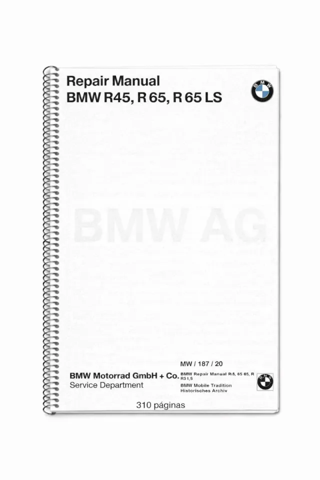Manual de Taller BMW R45, R65, R65 LS