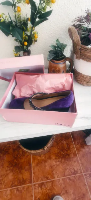 Zapatos Alma en Pena Morados Tacón