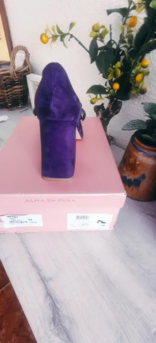 Zapatos Alma en Pena Morados Tacón