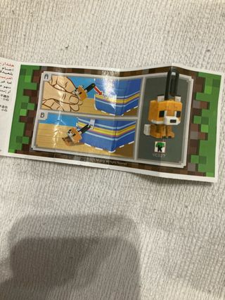 Figura Minecraft Zorro Huevo Kinder