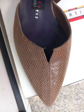 Zapato tacón Antonio Ortiz marrón