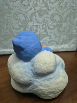 Figura bebé durmiendo papel maché
