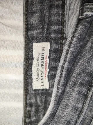 Jeans Levi's skinny grigio denim