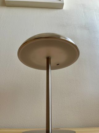 Lámpara de mesa Mid Century plateada
