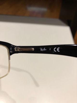 Gafas Ray Ban Media Montura Negra Dorada