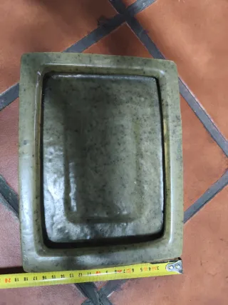 Bandeja decorativa cerámica esmaltada