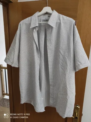 Camisa ATTORE Estampada Negra y Blanca Talla XXL