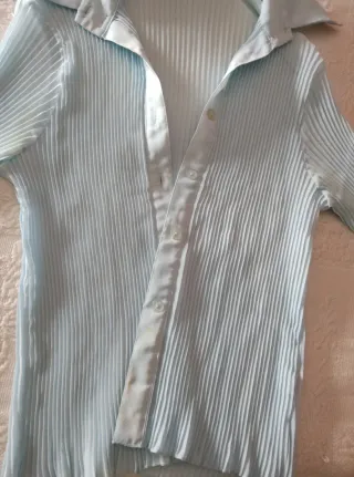 Blusa Hong Ma azul talla única