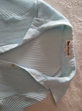 Blusa Hong Ma azul talla única