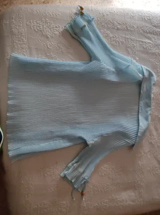Blusa Hong Ma azul talla única