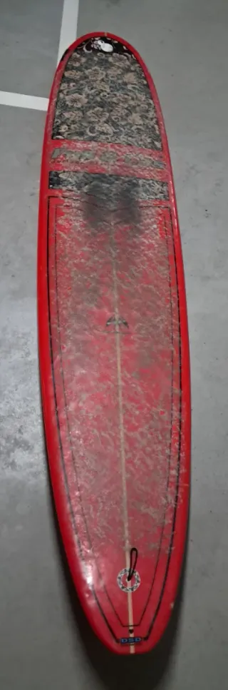 Tabla Surf Longboard Full&Cas Roja