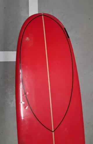 Tabla Surf Longboard Full&Cas Roja