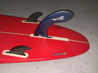 Tabla Surf Longboard Full&Cas Roja