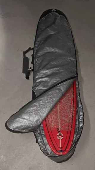 Tabla Surf Longboard Full&Cas Roja