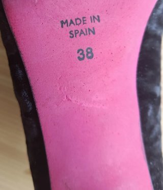 Elegante Zapatos Mujer Vestir Terciopelo