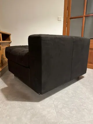 Sofá Puff Negro.