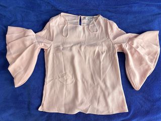 Camisa fiesta manga acampanada