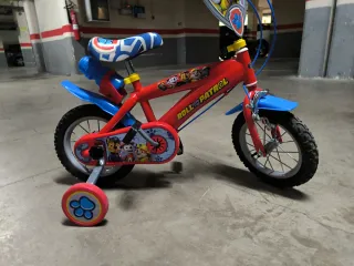 Bicicleta Patrulla Canina 12 Roja
