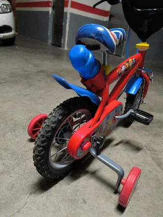 Bicicleta Patrulla Canina 12 Roja
